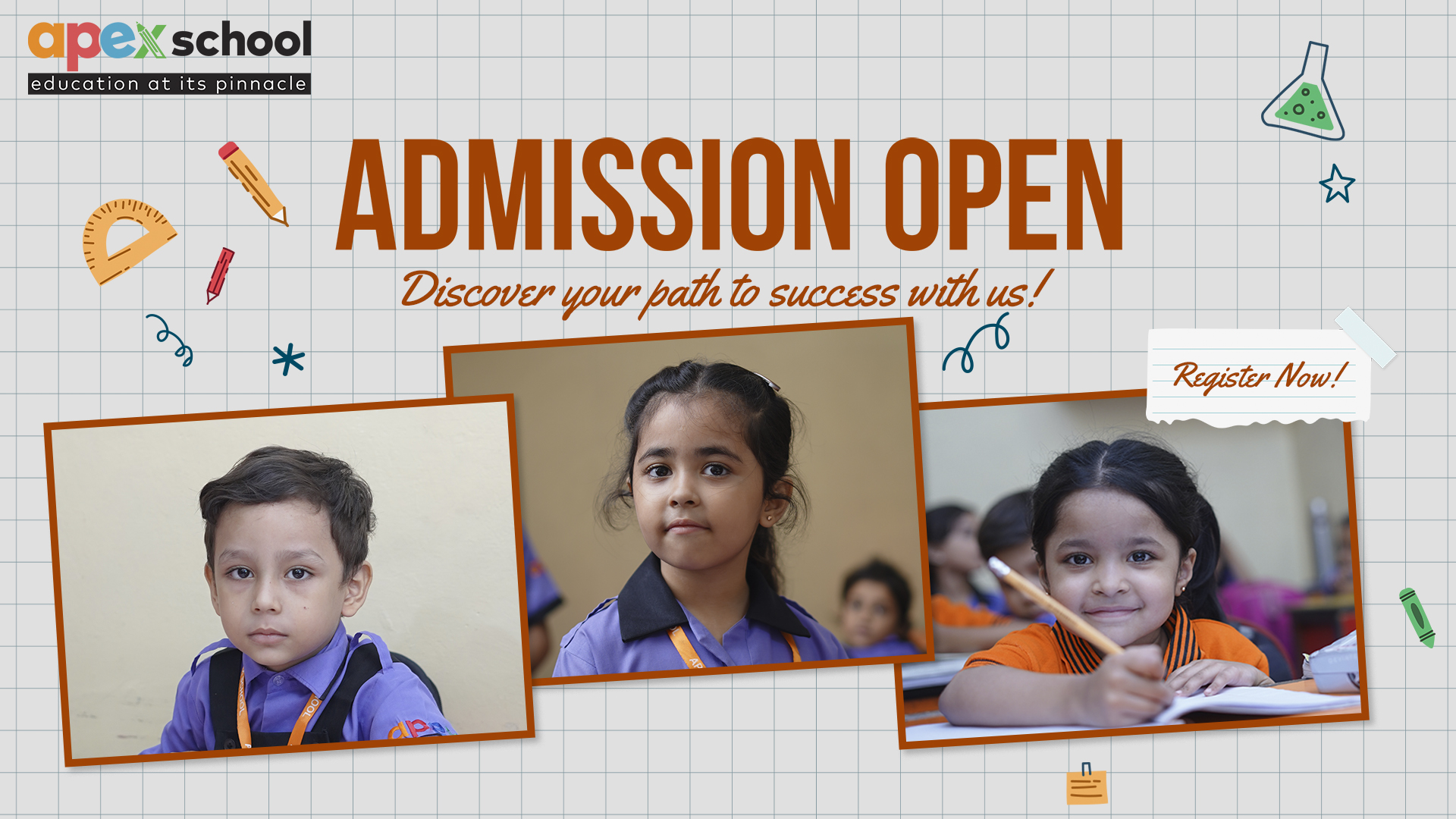 Apex School Admission Banner